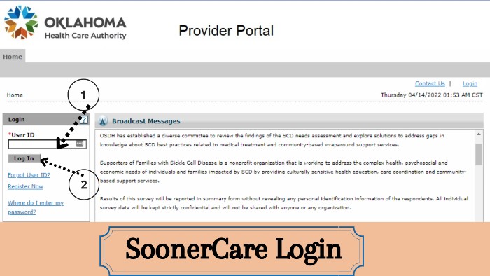 SoonerCare-Login